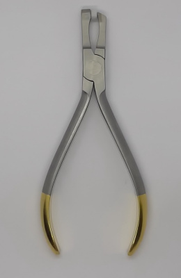Posterior Band TC orthodontic forceps for cutting wire.