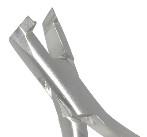 Orthodontic forceps for cutting and holding wire. Orthodontic forceps for cutting and holding wire.