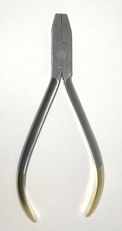 Orthodontic forceps to bend in the letter V. Orthodontic forceps to bend in the letter V.