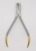 Orthodontic forceps to bend in the letter V.