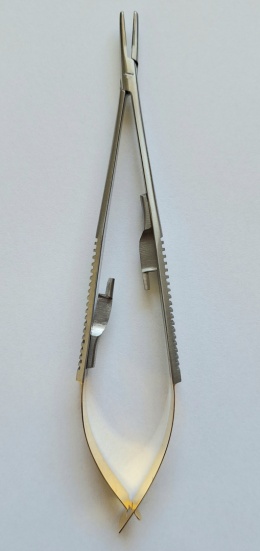 Igłotrzymacz Castroviejo TC, prosty, 14 cm.