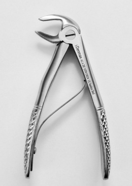 Kleszcze Berten do zębów mlecznych, dolne korzenie, 12 cm.