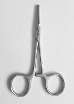 Kleszczyki hemostatyczne Micro-Mosquito/ Halsted-Mosquito, proste, z ząbkiem.