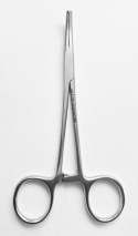 Kleszczyki hemostatyczne Micro-Mosquito/ Halsted-Mosquito, wygięte, z ząbkiem.