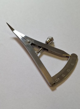 Miarka implantologiczna Castroviejo wygięta