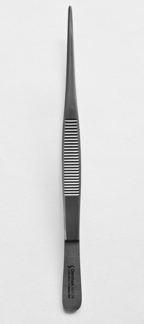 Pęseta chirurgiczna z ząbkiem prosta.